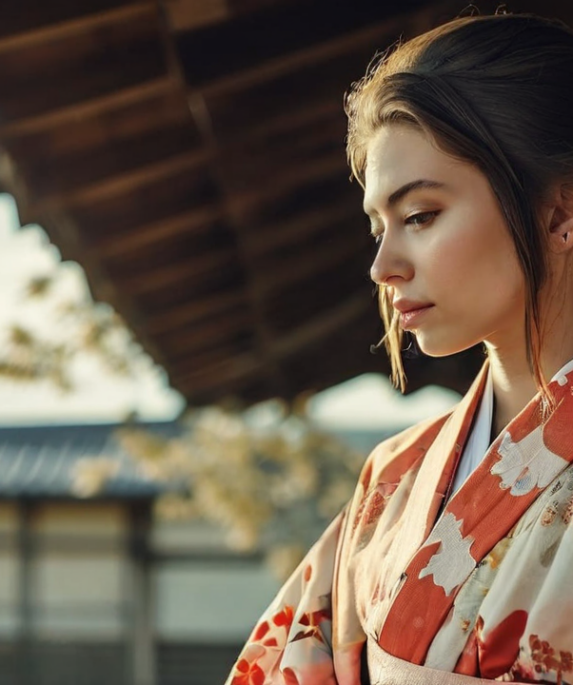 Kimono jedwabne vs bawełniane - porównanie materiałów i zastosowań — ilustracja