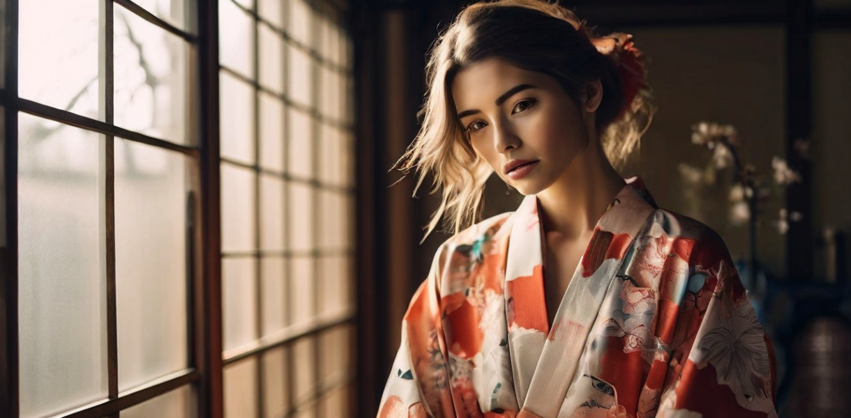 Kimono stylizacje na wiosnę - modne pomysły i inspiracje=== — ilustracja
