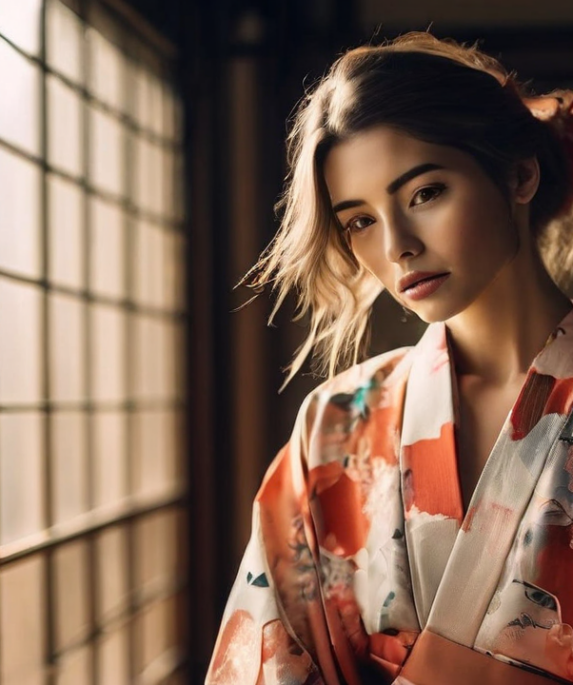 Kimono stylizacje na wiosnę - modne pomysły i inspiracje=== — ilustracja