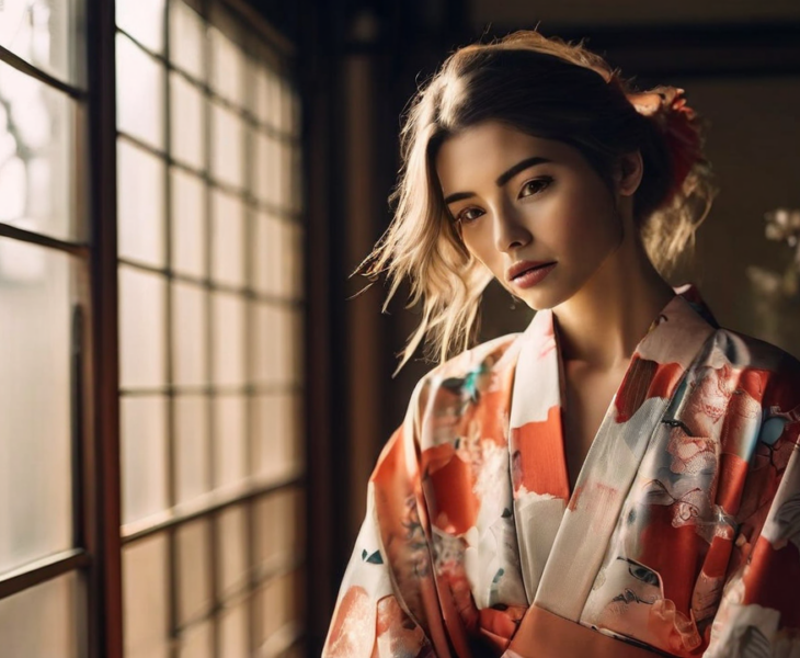 Kimono stylizacje na wiosnę - modne pomysły i inspiracje=== — ilustracja